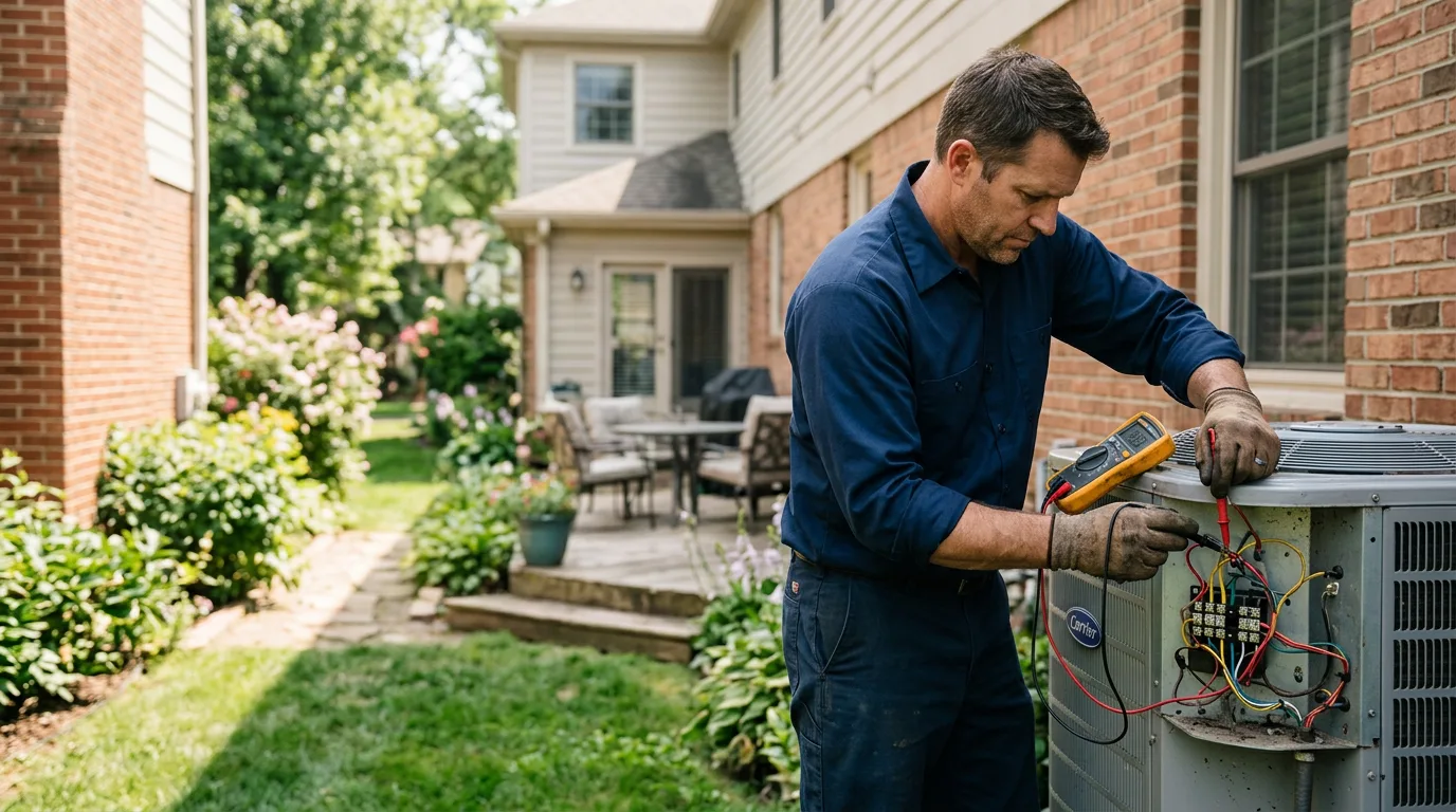 HVAC technician working near Winters, TX